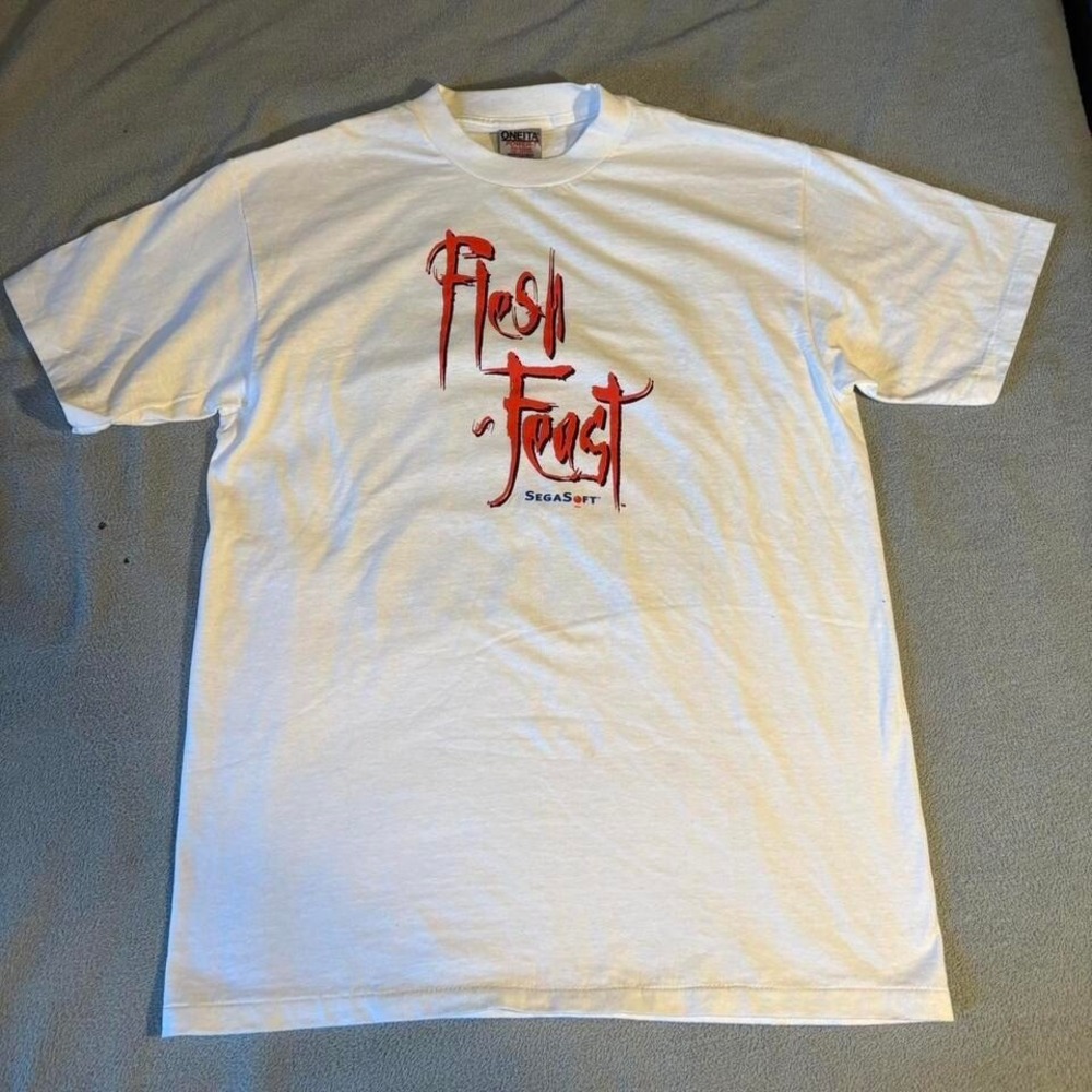 Premium Condition Vintage Single Stitch "Flesh Feast" Promo Tee - Picture 2 of 4